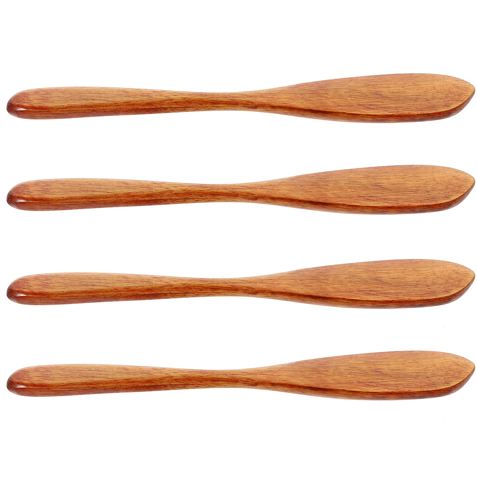 

4 Pcs Phoebe Jam Wood Bread Cream Make Spatula Sandwich Spreader Wooden Butter Spreaders Child Kitchen Utensil Set