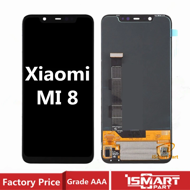 

ЖК-дисплей AMOLED TFT для Xiaomi Mi 8, сенсорный дигитайзер в сборе для Xiaomi Mi8, замена экрана протестирована, ОК