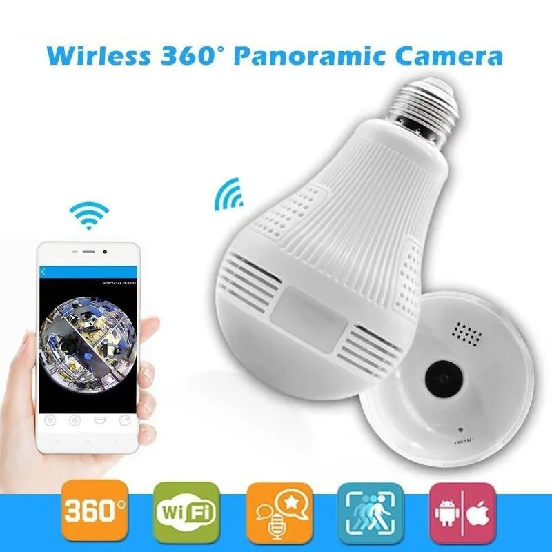 

V380 LED lamp Bulb Wifi CCTV V380 Panoramic Camera 360
