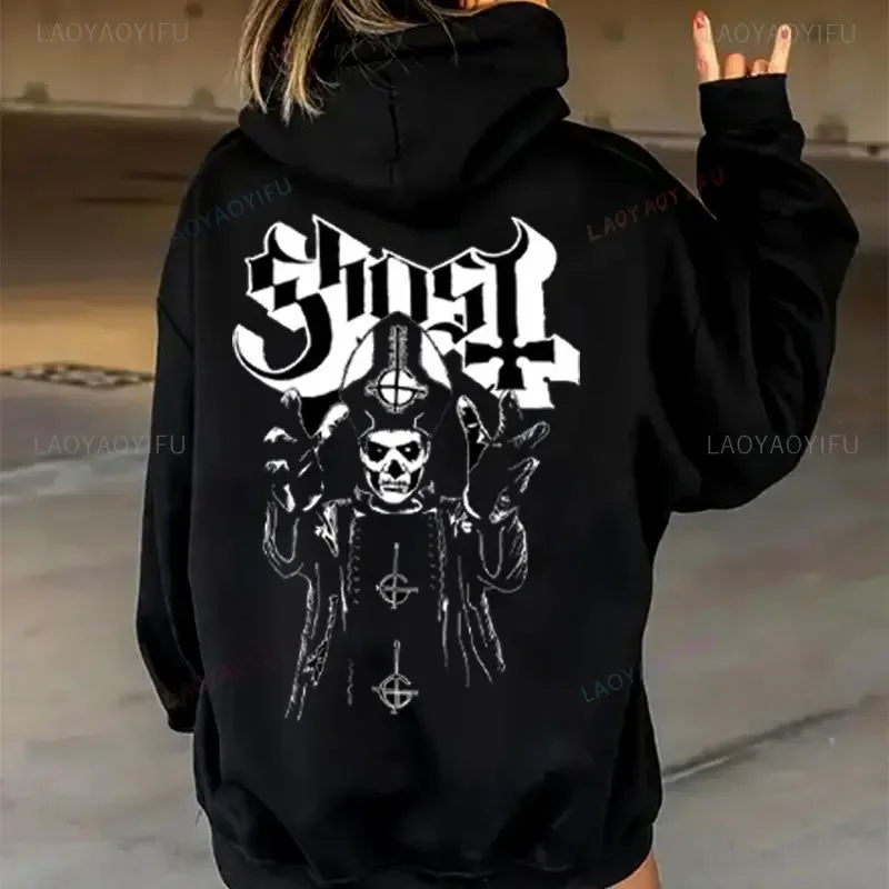 Фото Толстовки Ghost Band BC Шведская рубашка Heavy Metal Band Топы рок-группы Толстовка с заниженными плечами Хип-хоп Harajuku Пуловеры унисекс №2