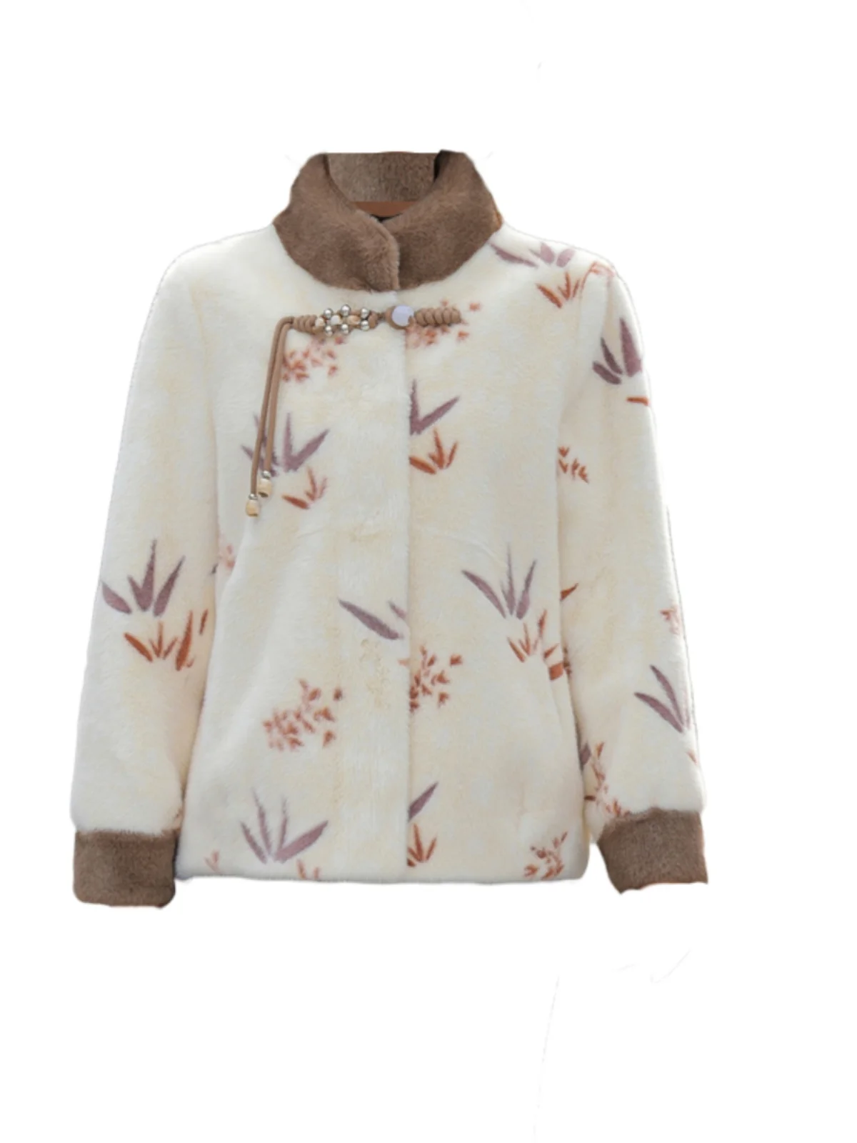 Бархатная верхняя одежда из норки среднего возраста женская зимняя в стиле