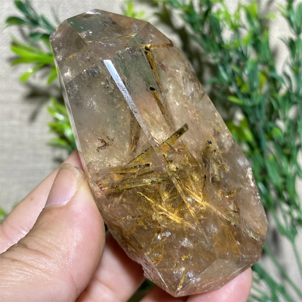 

184 г редкий камень натуральный турмалин кварц волосы кристалл точка полигедрал минеральная энергия Исцеление домашний Декор подарок на ладонь