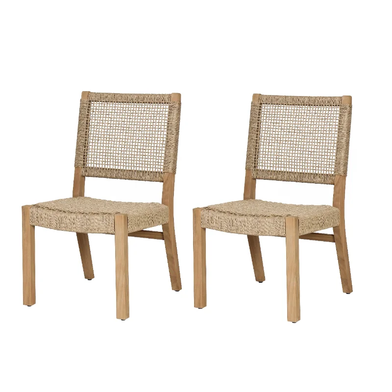 

Better Homes & Gardens Ashbrook 2-Pack Teak & Wicker Dining Chairs by Dave & Jenny Marrs