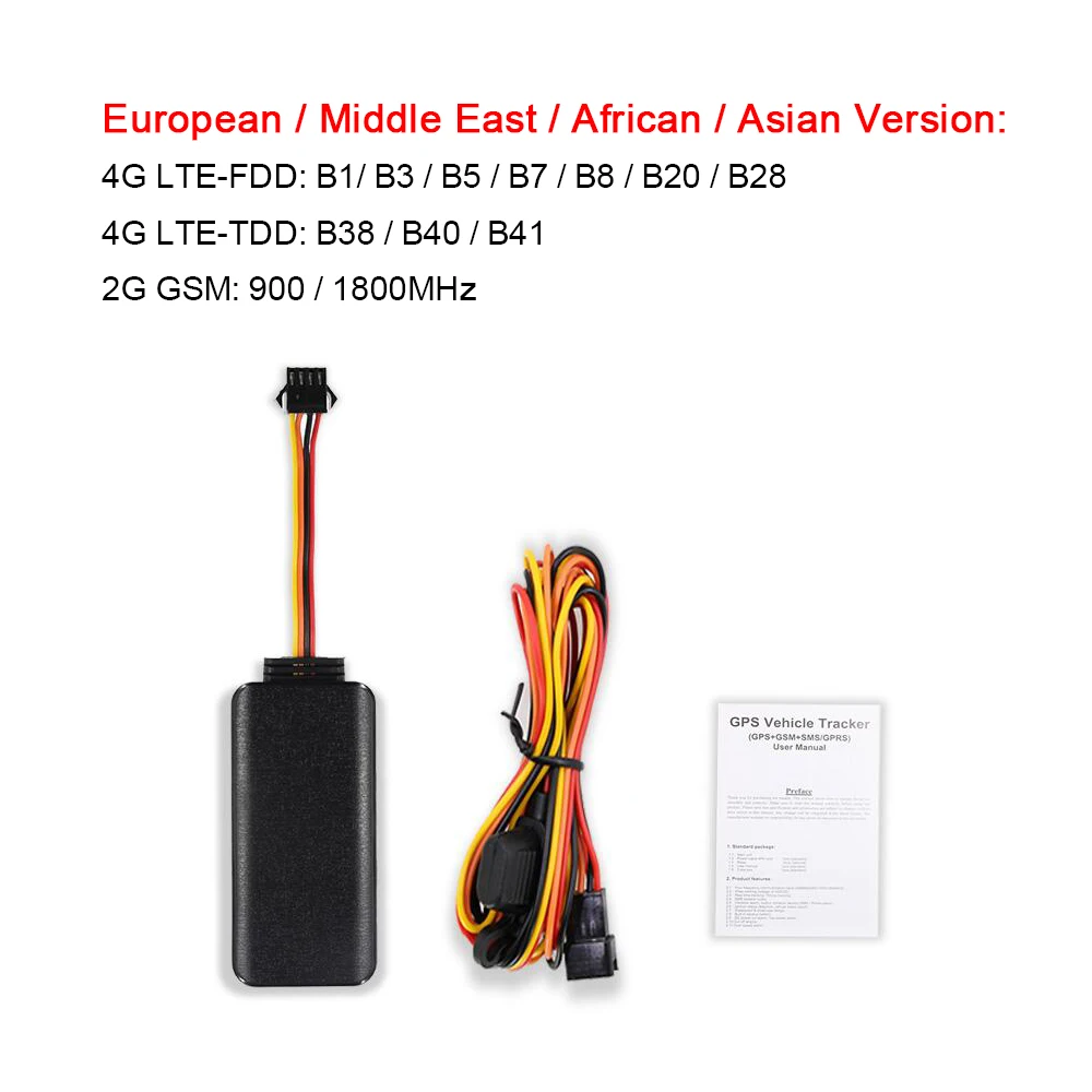 

Новый настоящий 4G Автомобильный редредредорес GPS трекер ACC Обнаружение Cut-line оповещение отключение двигателя удаленно бесплатное оригинальное приложение плюс Traccar и т. Д.