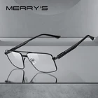 Мужские классические очки MERRYS, прямоугольные оправы из титанового сплава, ацетатные очки S2159