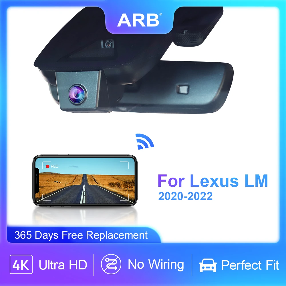 

Car DVR for Lexus LM 2022 2021 2020,ARB Dash Cam 4K Ultra HD Night Vision OEM Style Car Dash Camera