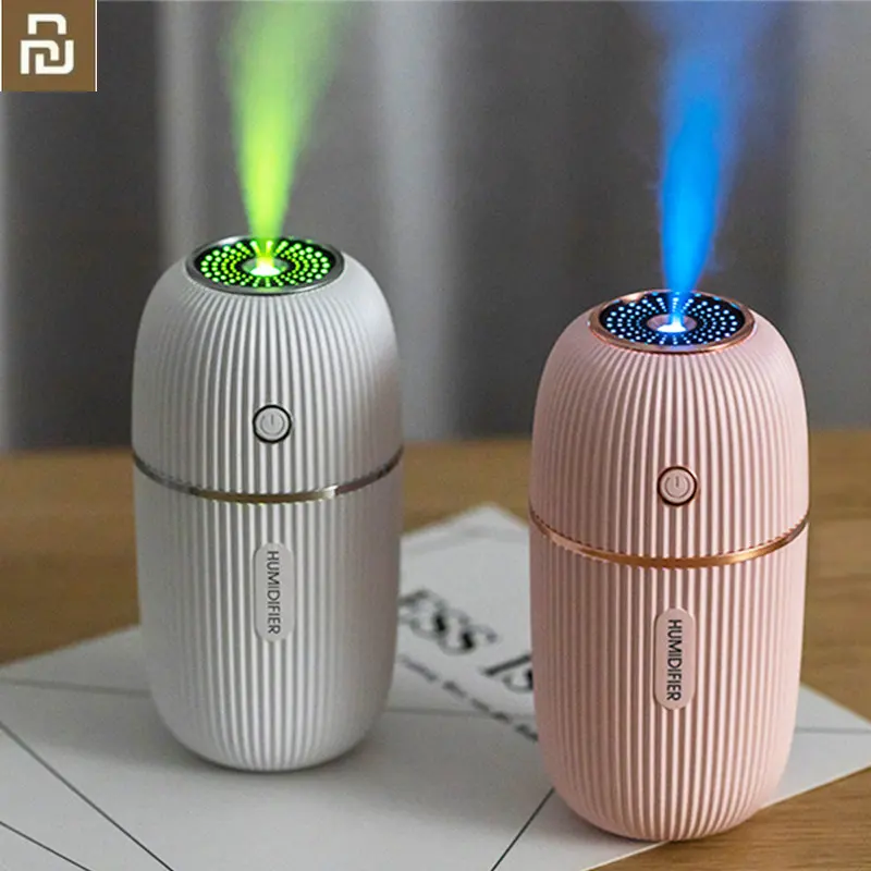 

YOUPIN Humidifier 300ML Ultrasonic USB Aroma Essential Oil Diffuser Romantic Color Night Lamp Mist Maker Humidificador Portable