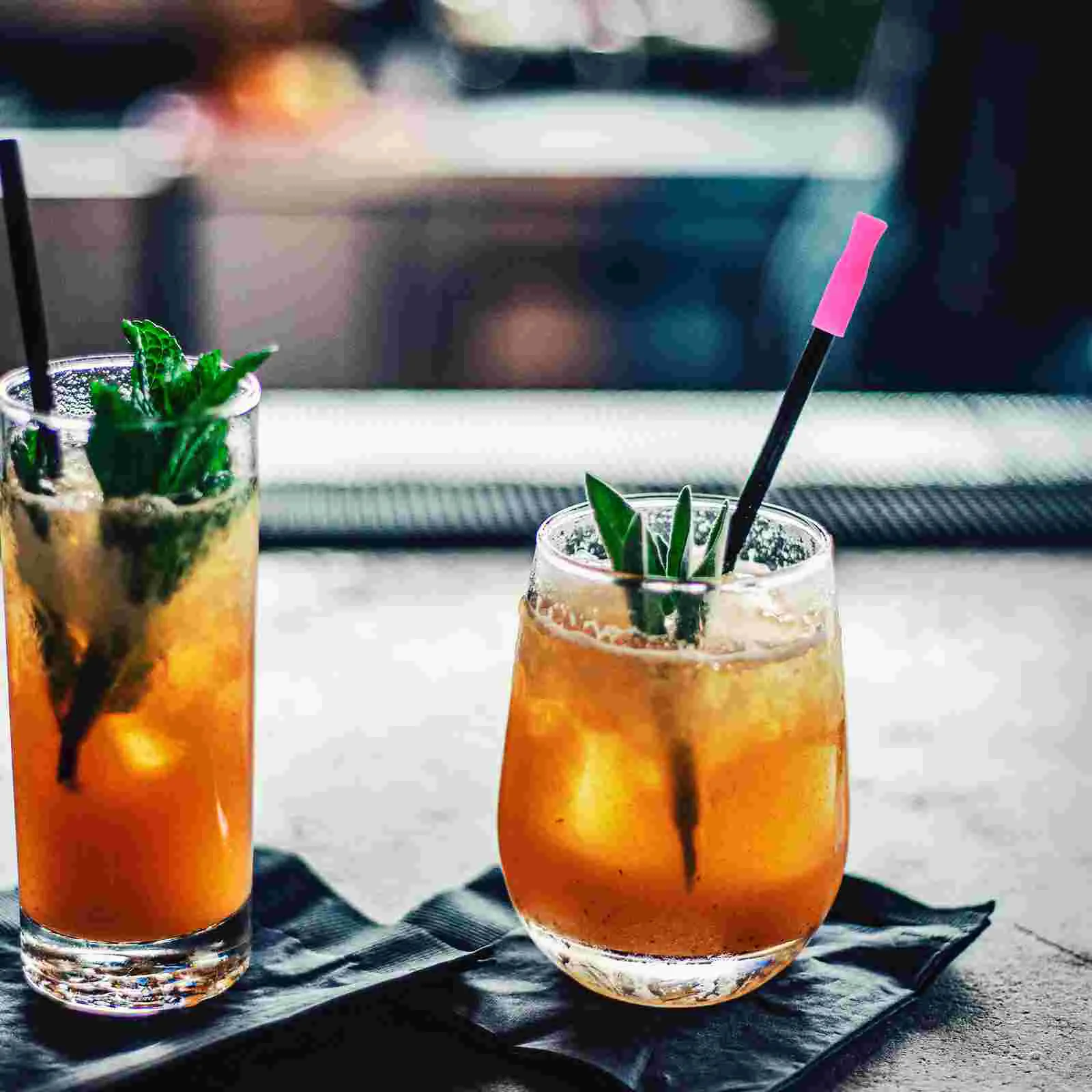 8 шт. силиконовые насадки для соломинки разноцветные пищевые из нержавеющей