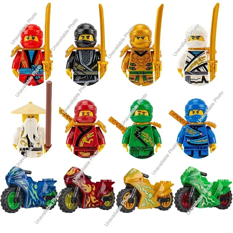 Kai Jay Cole Nya Shinobi Morro's Kid Аниме Фигурки Кирпичи Куклы Lloyd Мини Фигура Строительные