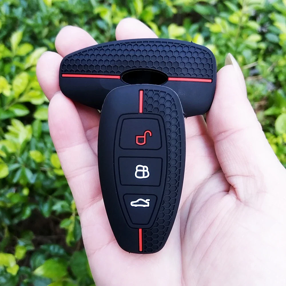 Силиконовый чехол для автомобильного ключа Ford Puma Grand C Max Focus Mondeo Kuga Fiesta Ecosport Transit