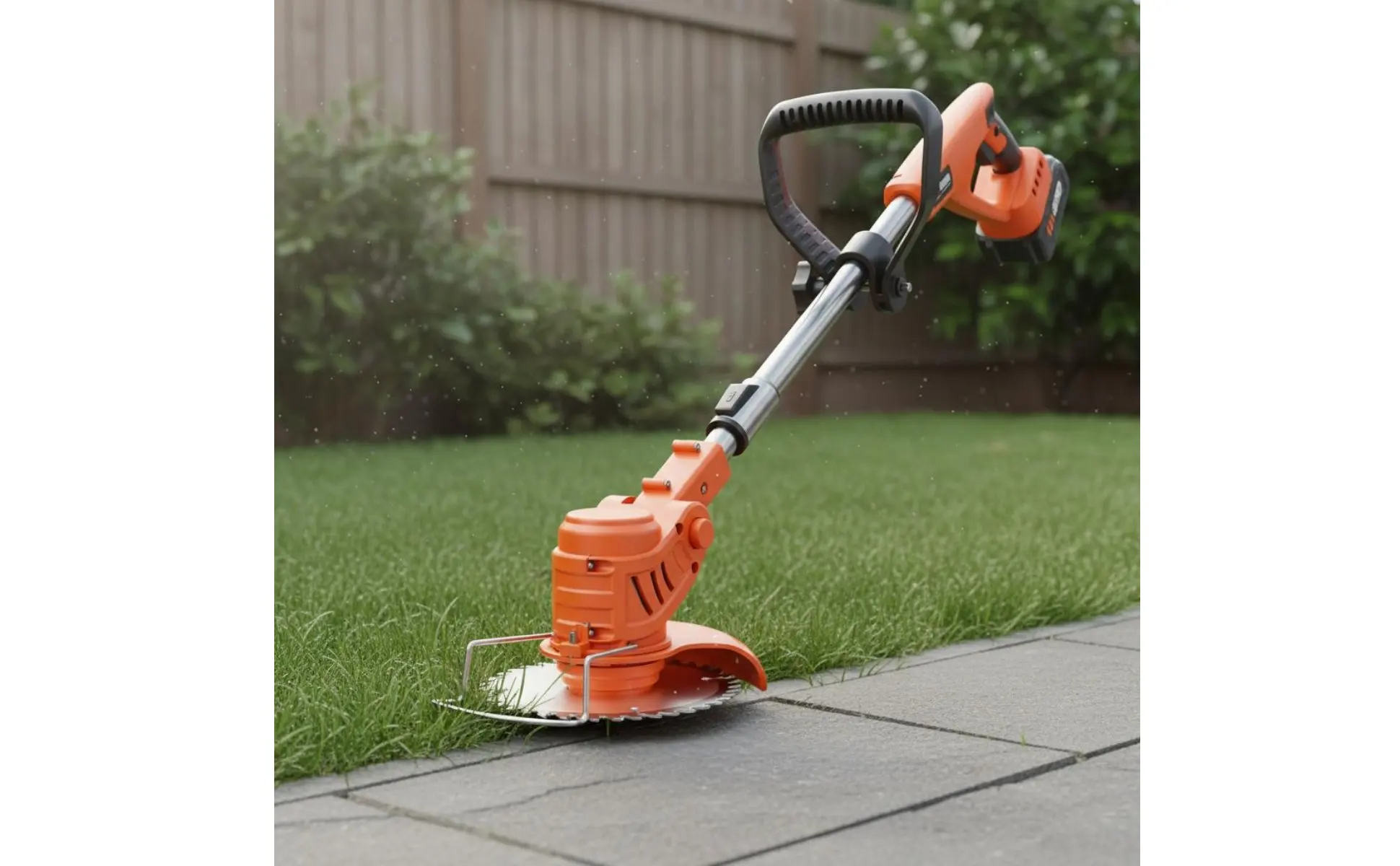 Cordless Electric Grass Trimmer Adjustable Shaft Battery-Powered Vegetation Wacker Electric Brush Cutter Extendable Length