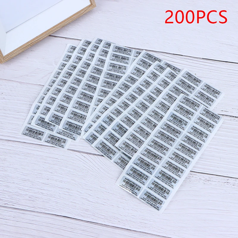 

200PCS protection warranty sticker 30mm x 15mm security seal tamper proof warranty sticker false decal