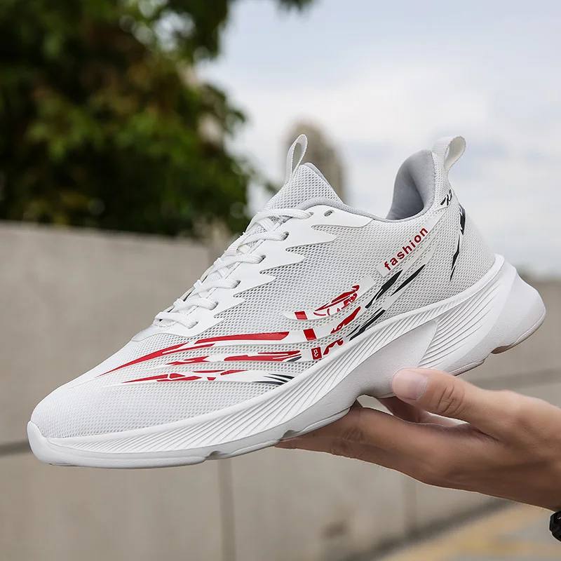 

Mesh Breathable Men Running Shoes Fashion Comfort Jogging Male Sneakers Outdoor Wear-resisting Tenis Masculino All-match Lace-up
