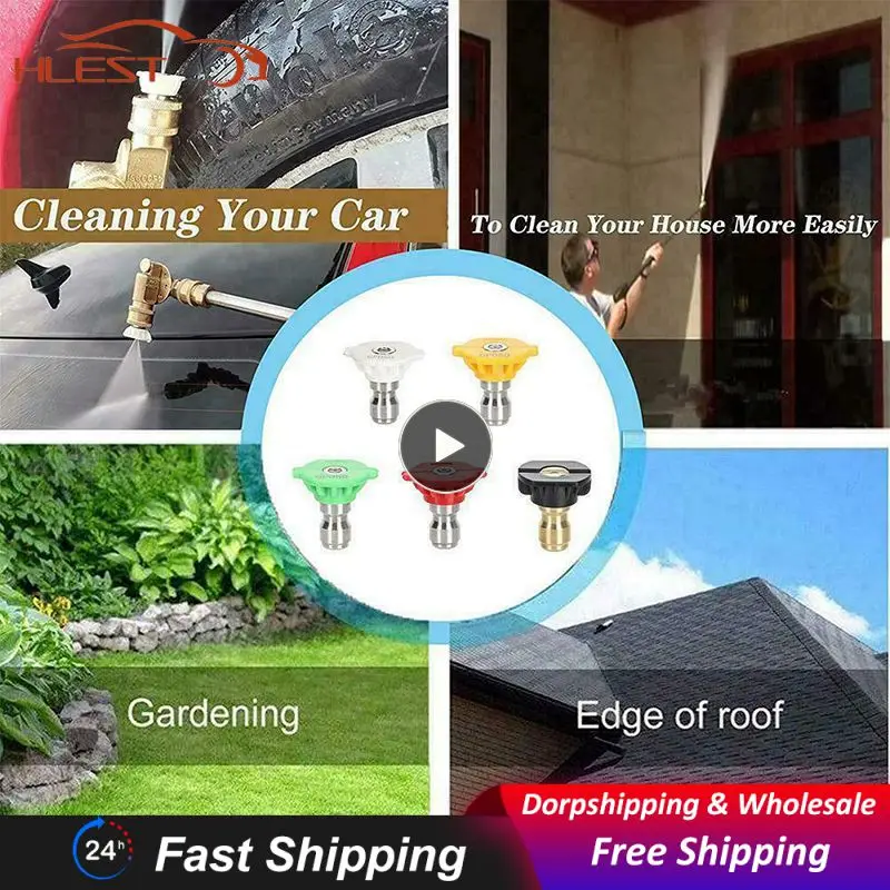 

Portable High Pressure Washer Spray Nozzle Universal Spray Nozzles Tips Quick Connect Durable /power Washer Spray Nozzle Kit