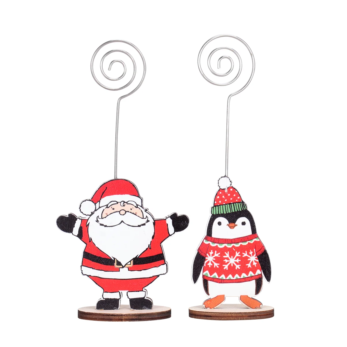 

8pcs Decorative Christmas Element Pattern Menu Holders for Wedding
