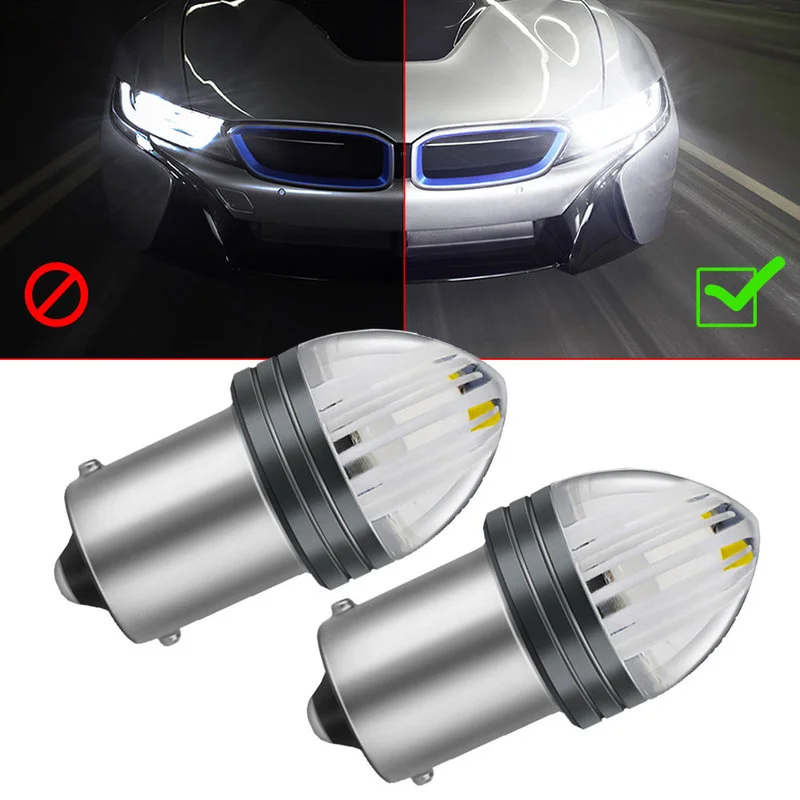 2 шт. Автомобильные светодиодные лампы для указателей поворота 1156 дюйма 12 В |