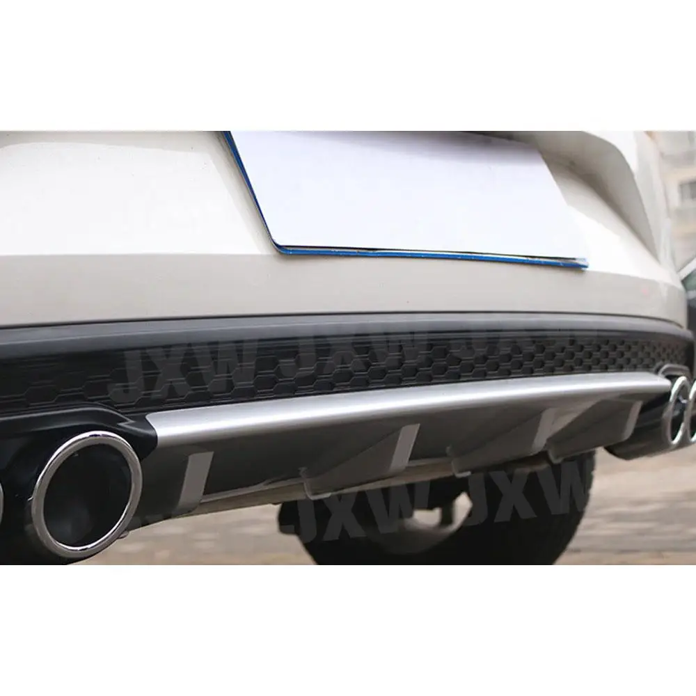 Фото JXWANCF Высокое качество PP автомобильный задний диффузор спойлер для Volkswagen VW Polo Standard 2015-2018 не для GTI защита заднего бампера №3