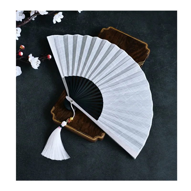 

Metal Folding Fan Alloy Folding Fan Men's Solid Play Antique Summer Portable Large Portable Women's Han Chinese Clothing