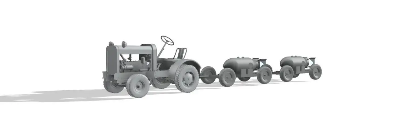 Thunder TM32003 1/32 масштаб US Tug Clarktor 6 Mill-33 с бомбовым прицепом Mark 2