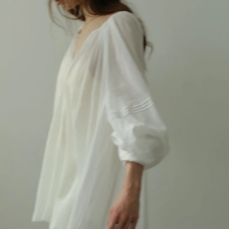 Blusas Mujer на шнуровке с бантом свободные удобные рубашки блузки японские