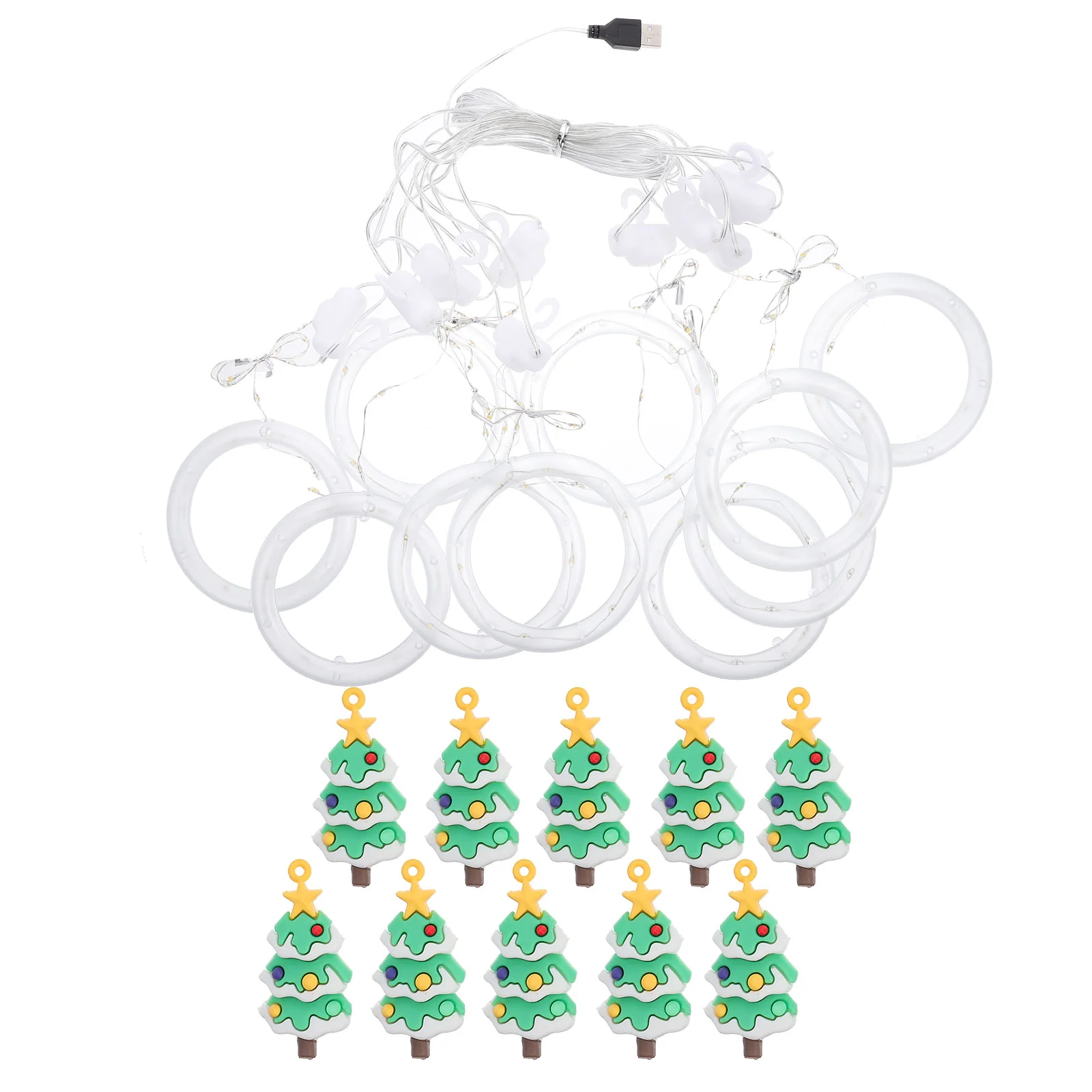 

1Pc USB Powered Indoor Christmas Party Layout Prop Exquisite Hanging