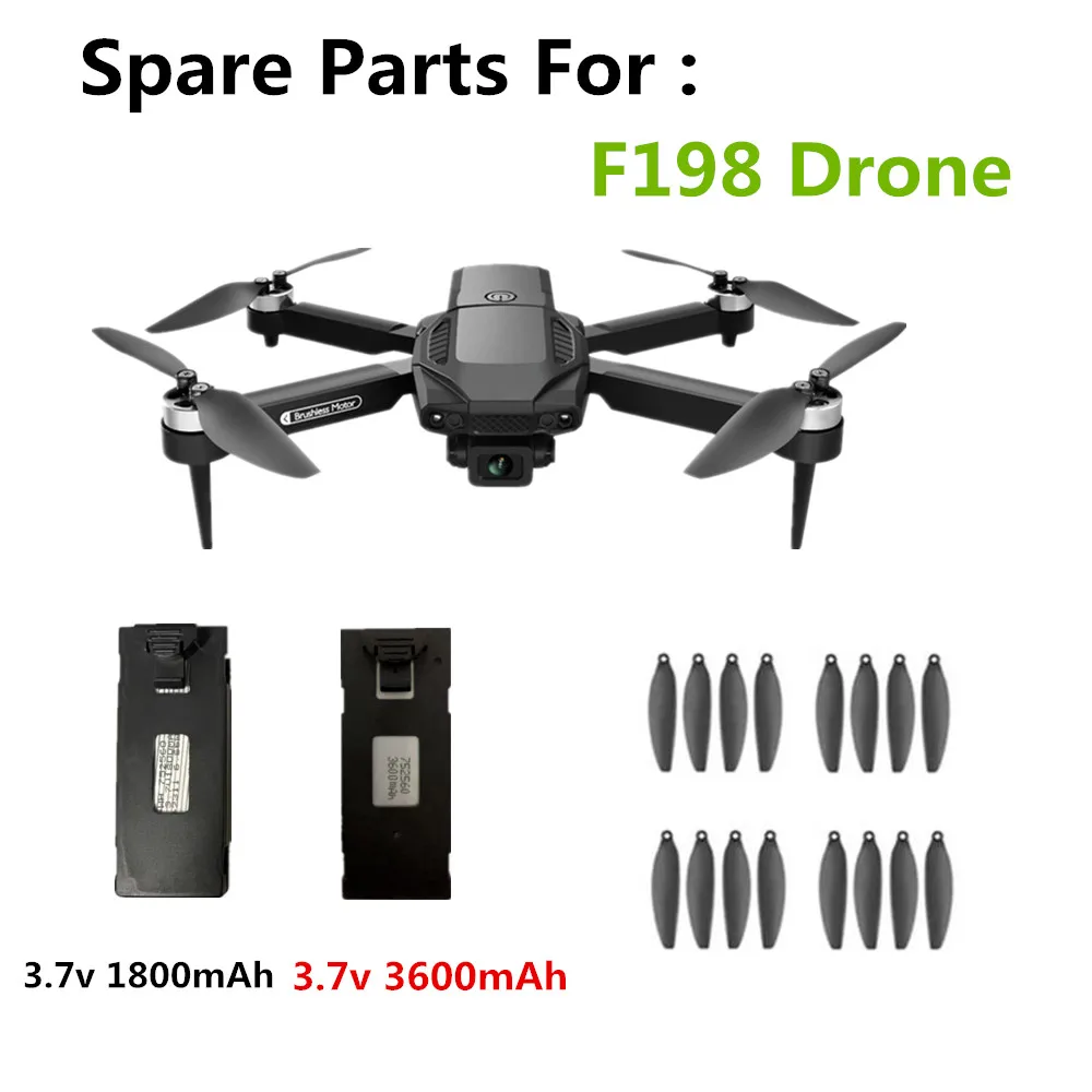 F198 Дрон батарея 3 7 V 1800mAh / 3600mah Propeller Maple Leaf/для запасные части батареи