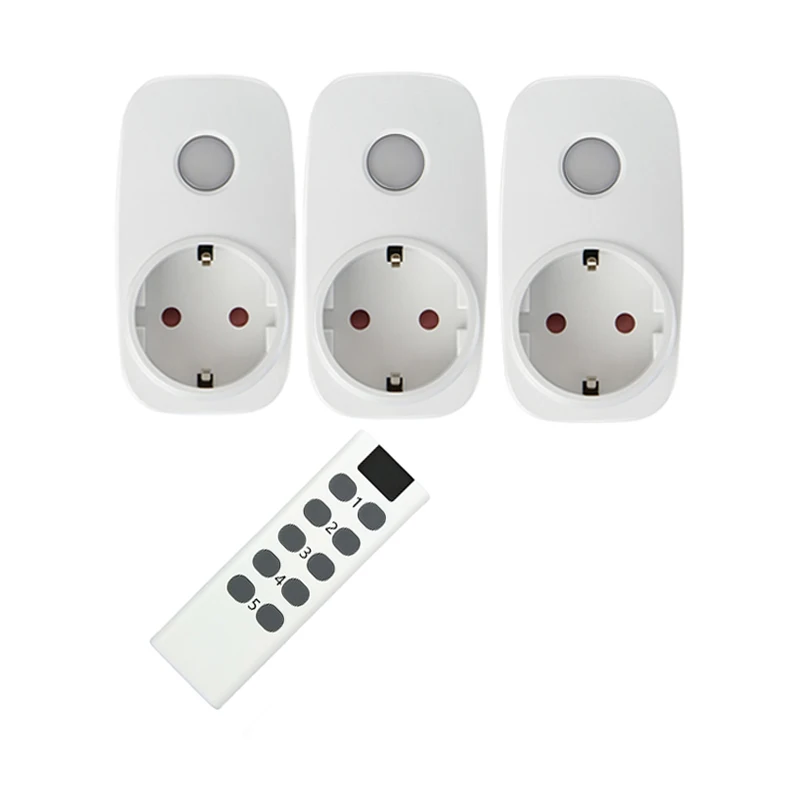 Беспроводной Выключатель с дистанционным управлением 433 МГц В переменного тока |