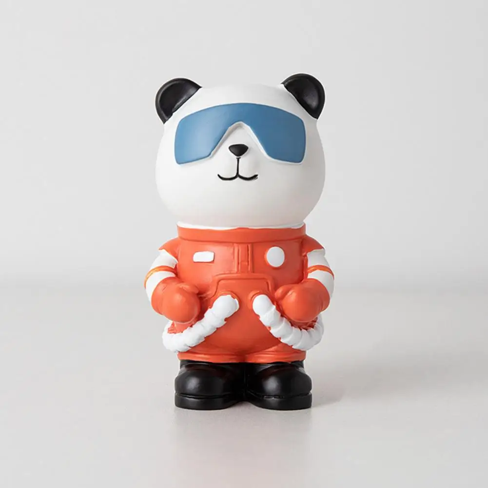 

Unique Fine Workmanship Handmade Vivid Desktop Panda Astronaut Ornament Attractive Panda Astronaut Figure Home Supply