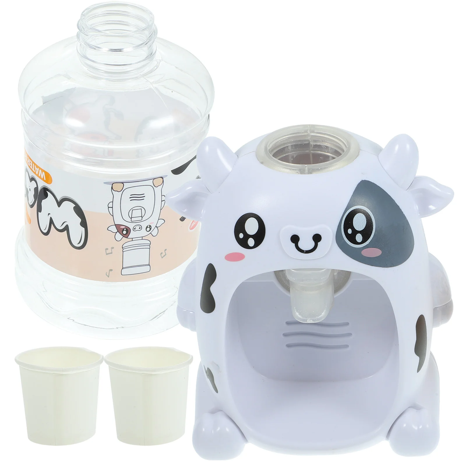 

House Mini Water Dispenser Child Toys Drinking Fountain Plastic Milk Cow