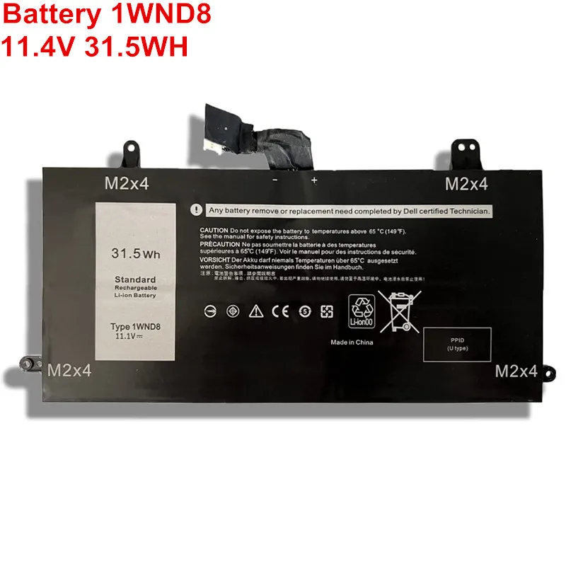 

11.4V 31.5Wh Genuine Original 1WND8 Laptop Battery For Dell Latitude 5285 5290 Series Notebook Bateria J0PGR JOPGR 3Cell New