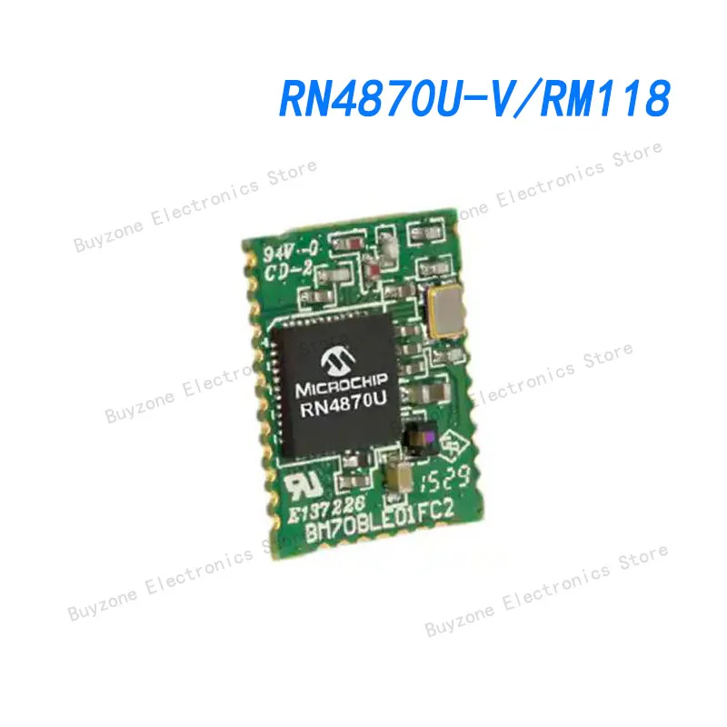

RN4870U-V/RM118 Bluetooth v5.0 модуль приемопередатчика 2,4 ГГц антенна