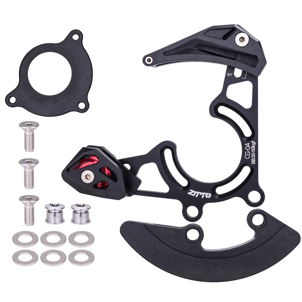 Новый цепной направляющий ZTTO MTB CG-04 для горных велосипедов с подшипниками пульта DH 32-38T, защитник цепной кольца, аксессуары для велосипедов.