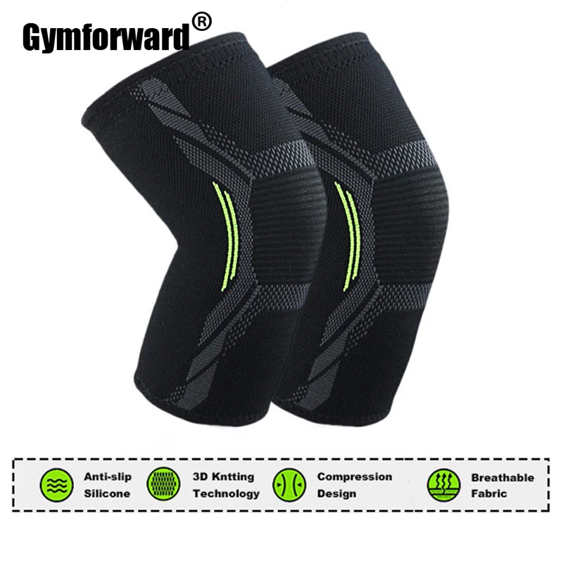 

1 Pc Nylon Fitness Elastic Compression Knee Pads Breathable Sports Knee Protector Bandage Knee Support Brace Gym Running Workout