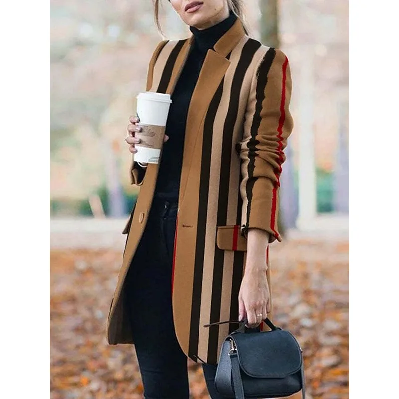 Modigirl зимнее женское пальто и куртка с длинными рукавами воротником-стойкой