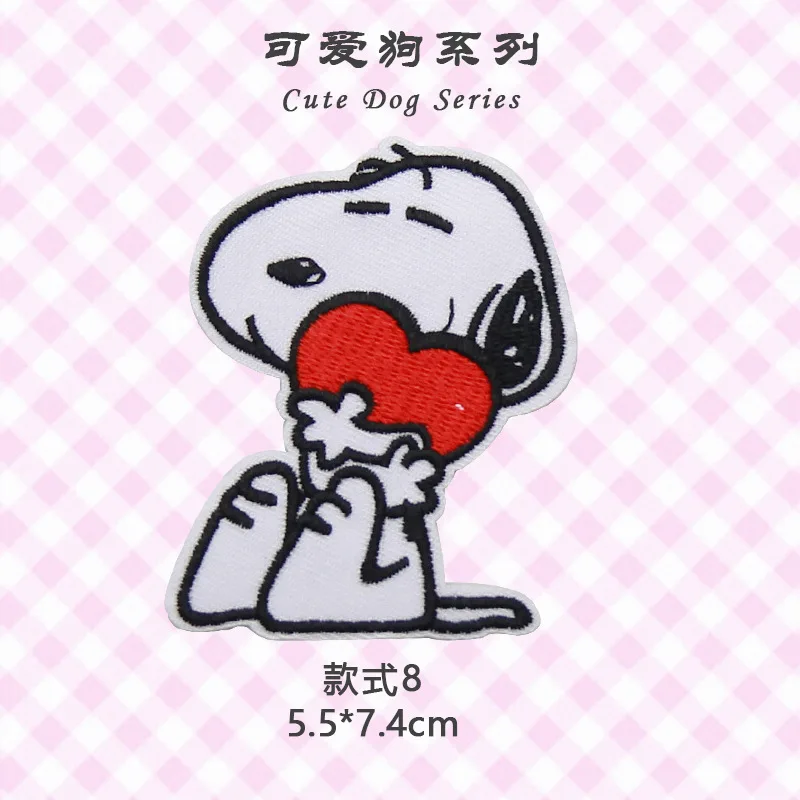 Наклейки с мультяшными принтами Snoopy серия аниме тканевые наклейки одежда сумки