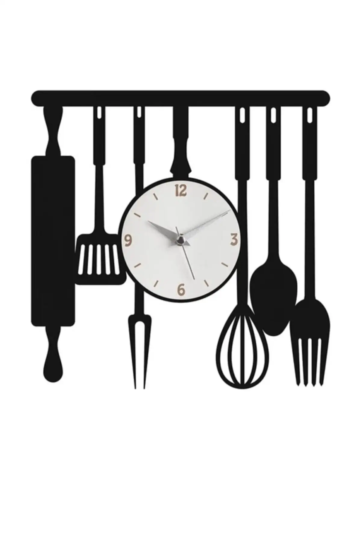 

Kitchen Themed Wooden Wall Clock-244