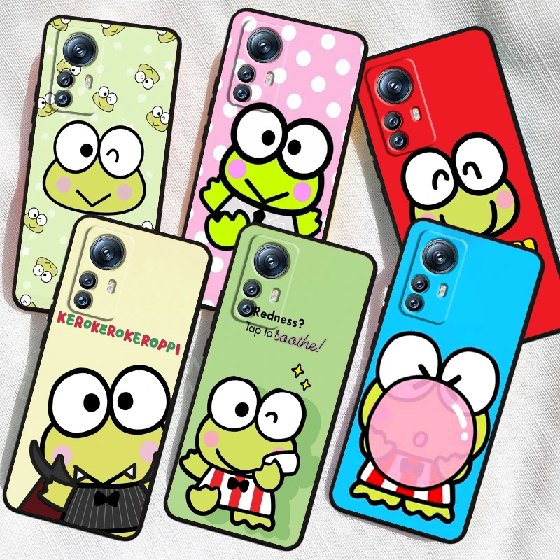Sanrio милый KEROKERO KEROPPI для Xiaomi Mi 14 13T 13 12T 12 11T 11i 11 10T 10 Pro Lite ультратонкий черный чехол