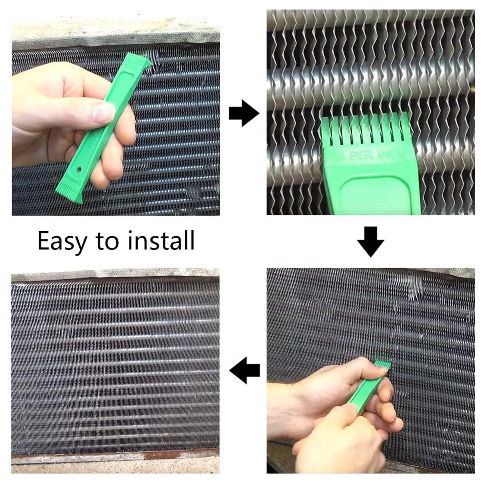 

Air Conditioner Condenser Fin Comb Condenser AC Clean Tool Set Colored AC Radiator Fin Comb For Straighten Evaporator Condenser