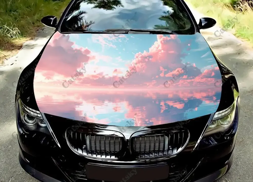 Пастельные плавающие наклейки с рисунком облаков виниловая пленка для крышки