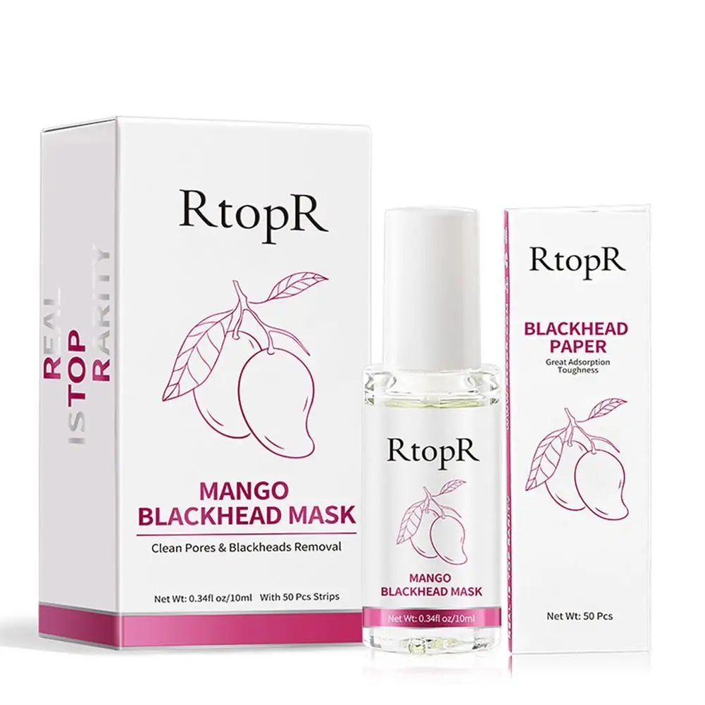 

Mango Blackhead Remover Acne Treatment Nose Oil-control Mud Pore Strip Mask Whitening Cream Peel off Mask Nose Peel Skin Care