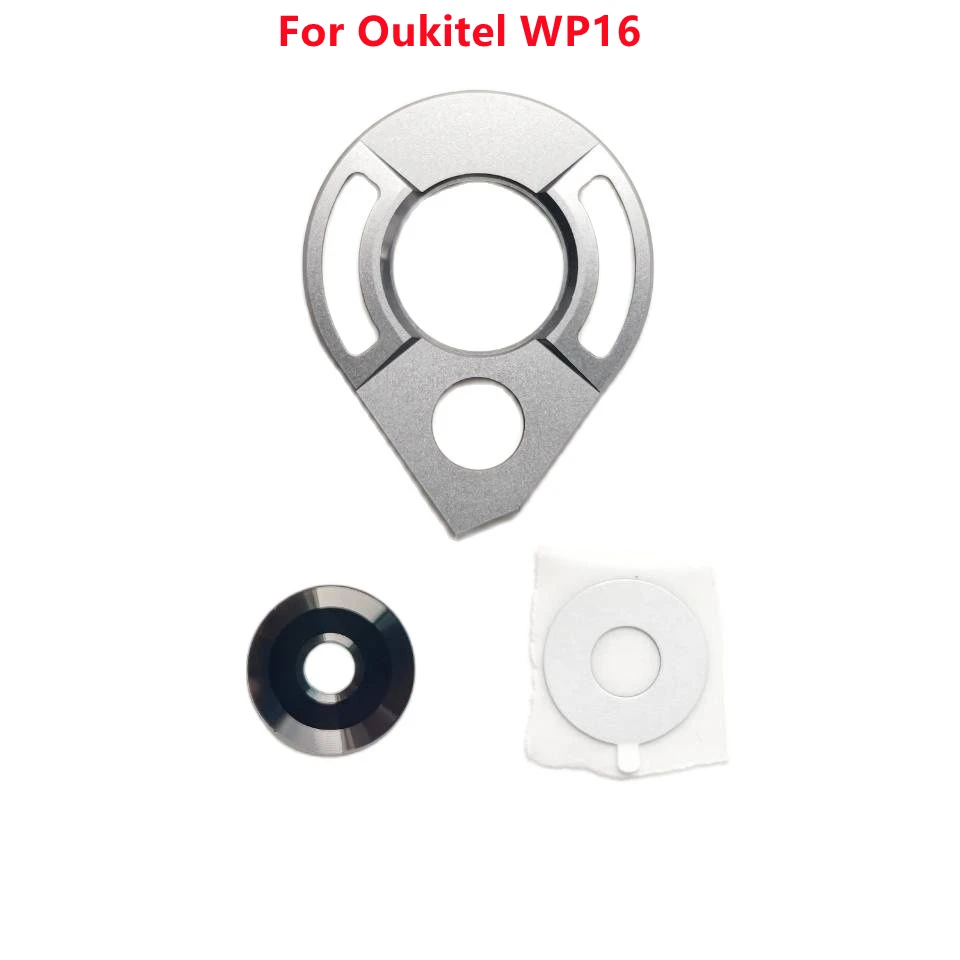 Оригинал для Oukitel WP16 Задняя крышка объектива камеры сотового телефона стеклянная крышка запасная часть + металлическая рамка Оригинал для Oukitel WP16 Задняя крышка объектива камеры сотового телефона стеклянная крышка запасная часть + металлическая рамка