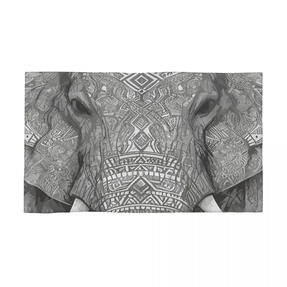 Elephant Spirit Animal 40x70cm Face Wash Cloth Water-absorbent Suitable for Beach Great Gift