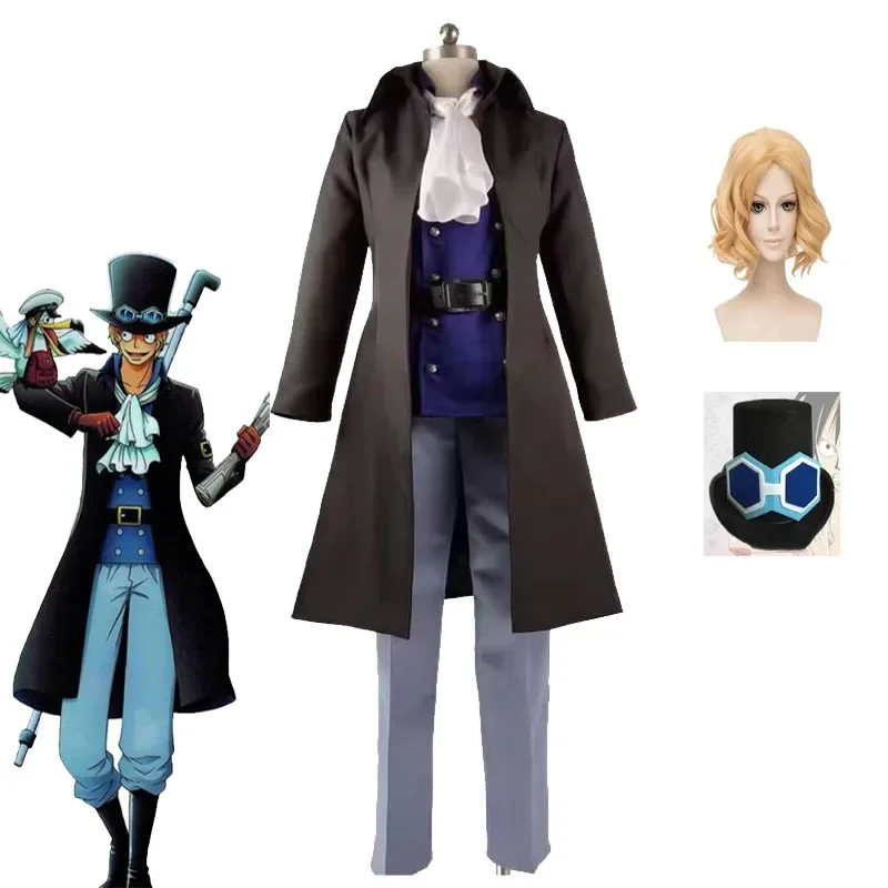 Сабо Косплей Униформа Костюм Хэллоуин Полный Комплект Ветровка Рубашка Брюки