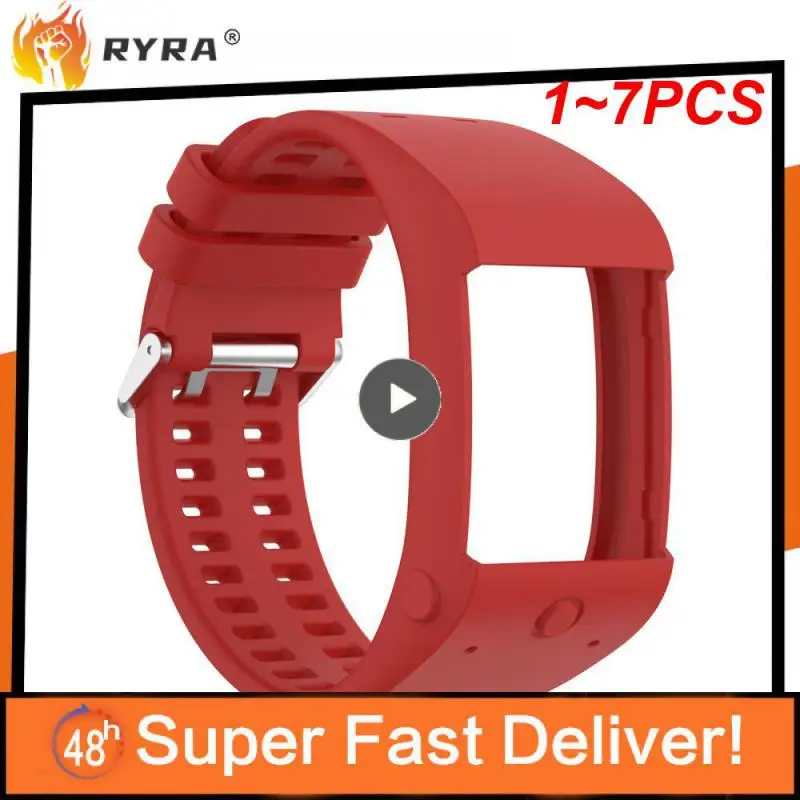 

1~7PCS Silicone Adjustable Wrist Band Watch Strap Watch Band for Polar M600 Watch Wristband Strap Replacement Sports Band