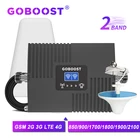 Усилитель сотового сигнала GOBOOST, 2 диапазона, Gsm, 2g, 3g, CDMA, 850, 900, 2100, LTE, DCS, 1800, AWS, 1700 шт., 1900 МГц, 4G