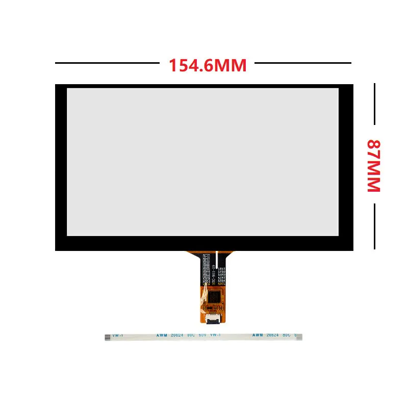 6.2 7 8 9inch GT911 6 Pin Capacitive Touch Screen Digitizer for Car DVD Navigation 155*88mm 164*99mm 192*116mm 210*126mm