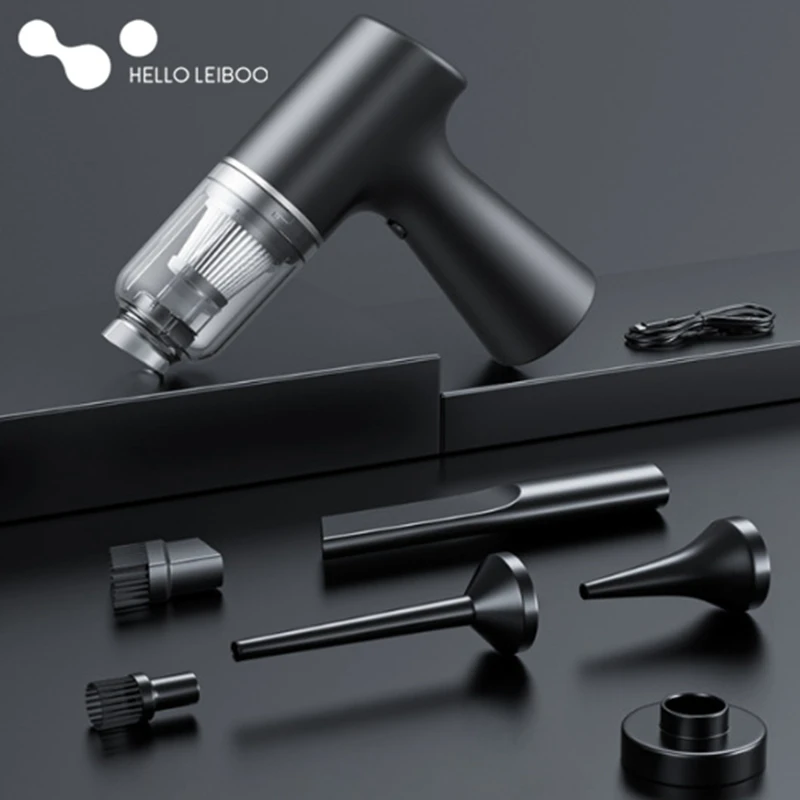 Автомобильный пылесос мощный беспроводной ручной для сухой и влажной уборки