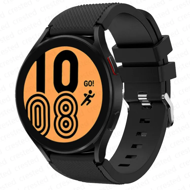 

20mm 22mm Band for Samsung Galaxy Watch 4/Classic/46mm/42mm/active 2 Gear s3/S2 silicone bracelet Huawei GT/2/GT2/3 Pro strap