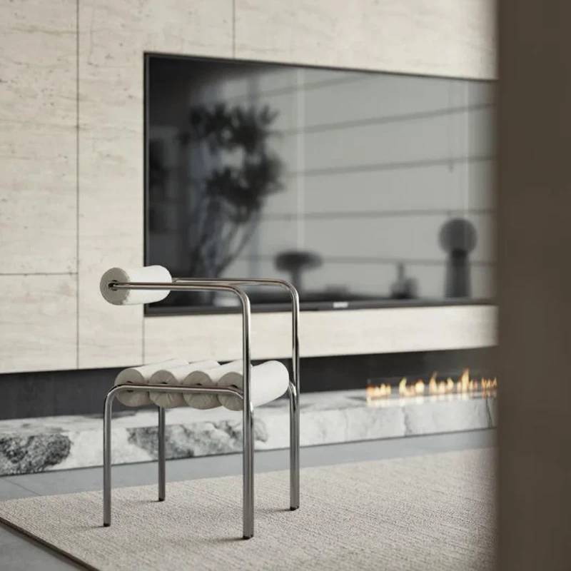 Минималистичный итальянский обеденный стул дизайнерский современный