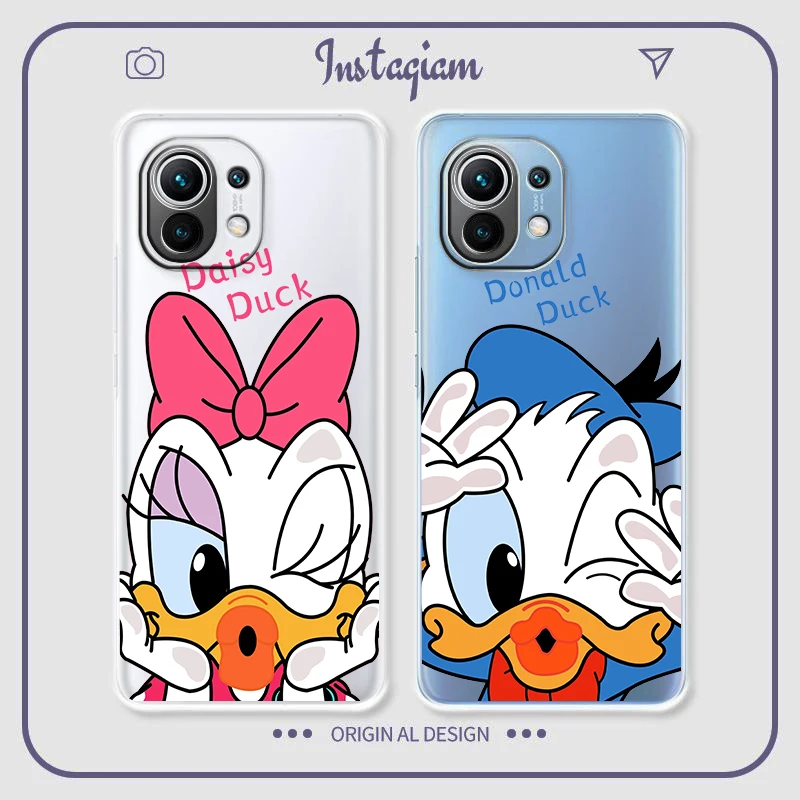 

Mickey Mouse Couple Disney For Xiaomi Mi 13 12 11 10 11T 10T 9T 9 8 Note 10 Ultra Pro Lite Transparent Silicone Phone Case Funda